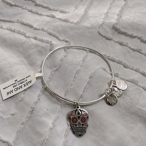 Alex and Ani Calavera Charm Bangle Day of the Dead Sugar Skull